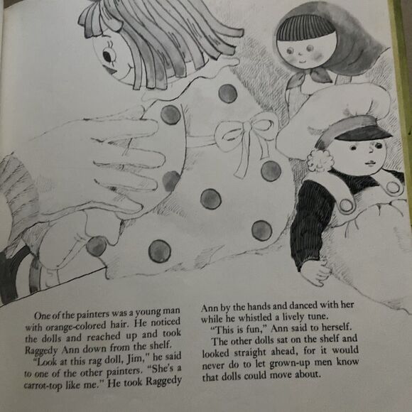The Raggedy Ann and Andy Storybook Hard Cover 1980 Vintage - Picture 8 of 9